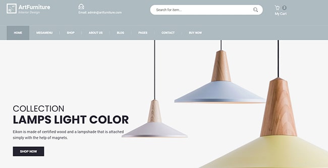Mẫu website nội thất đẹp 4